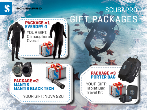 SCUBA PRO Christmas gift packages