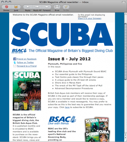 SCUBA newsletter