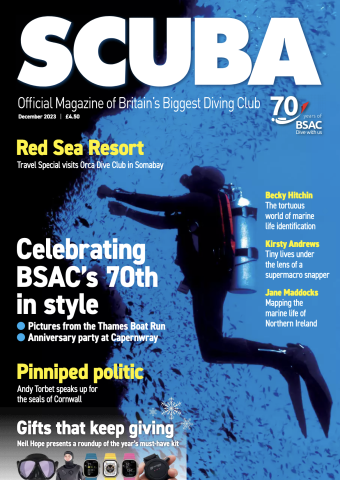 SCUBA magazine cover December 2023